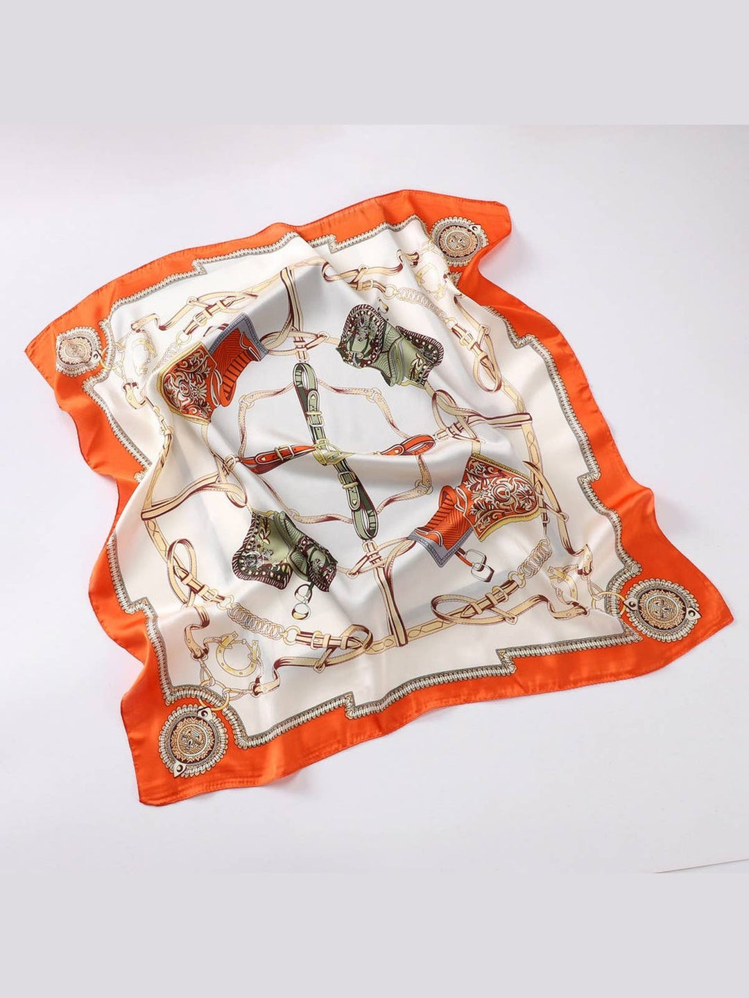 Designer-Inspired Square Silk Scarf