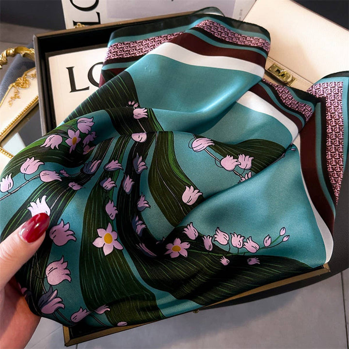 Fall Florals Silk Scarf