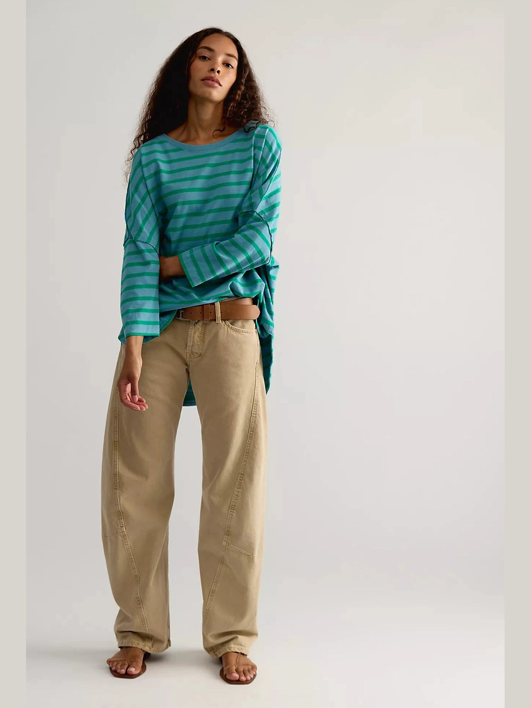 Two Sense Long Sleeve Top - Blue Combo