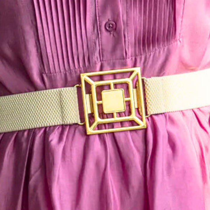 Garland Gold Interchangeable Belt Buckle- Fretwork Medallion