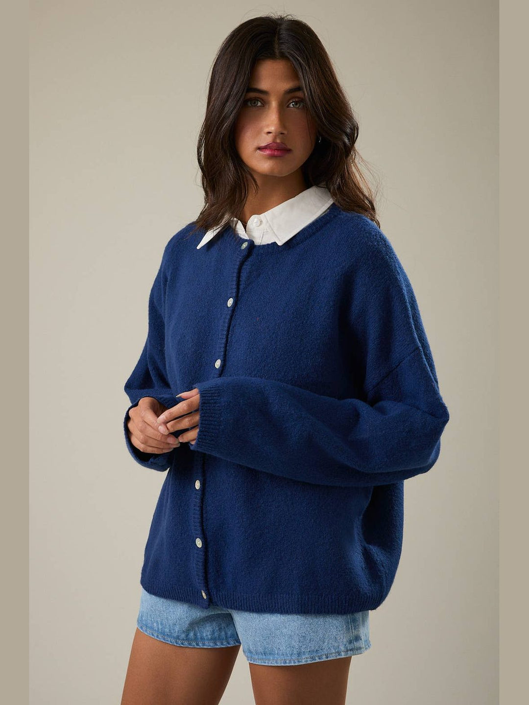 Spring Nights Crew Neck Cardigan