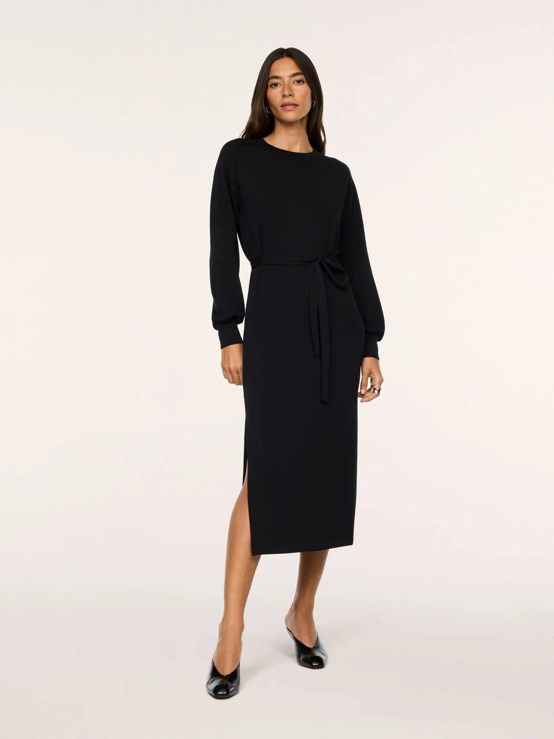 Spanx AirEssentials Long Sleeve Tie-Waist Dress