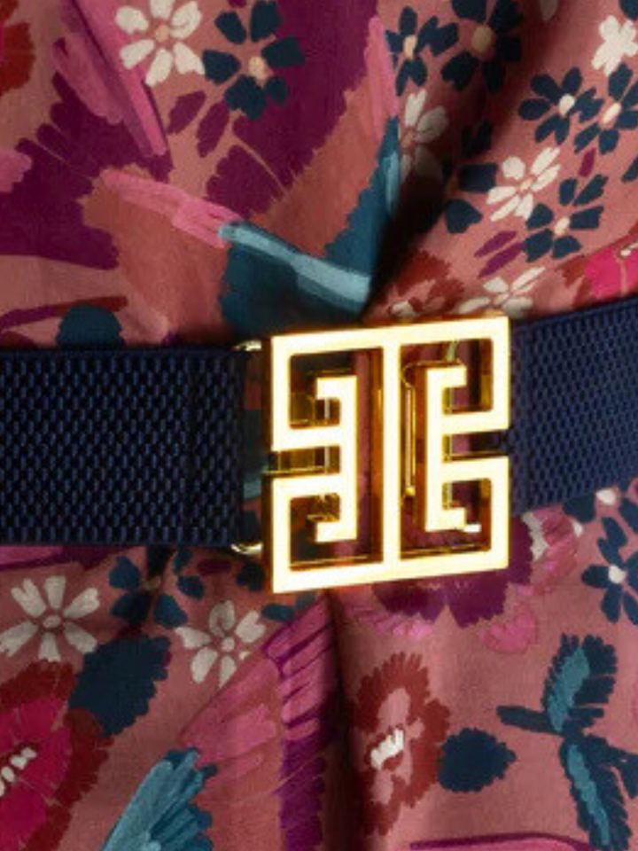 Gold Interchangeable Belt Buckle- Greek Key