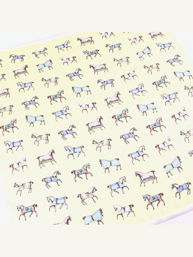 Old English Horse Silk Scarf