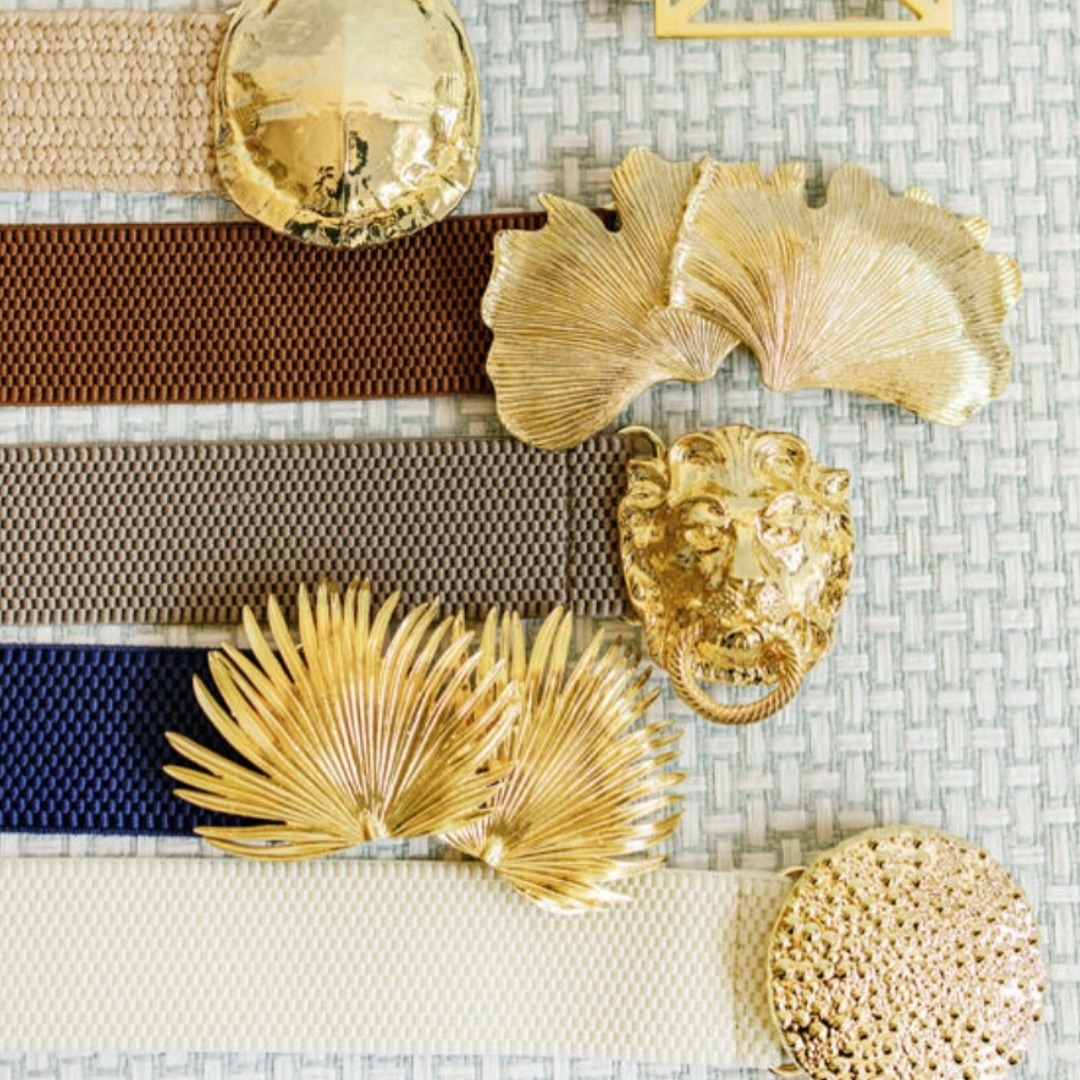 Garland Gold Interchangeable Belt Buckle- Palm Frond