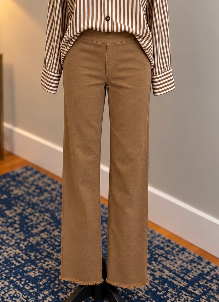 Slim Sation Fringe Hem Ankle Pant M35714