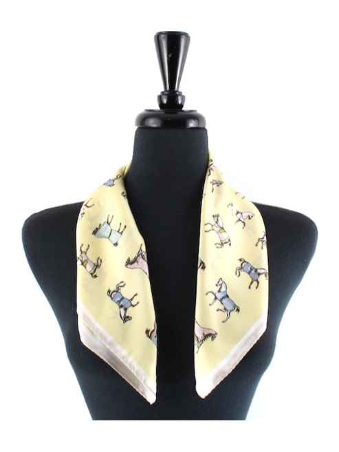 Old English Horse Silk Scarf