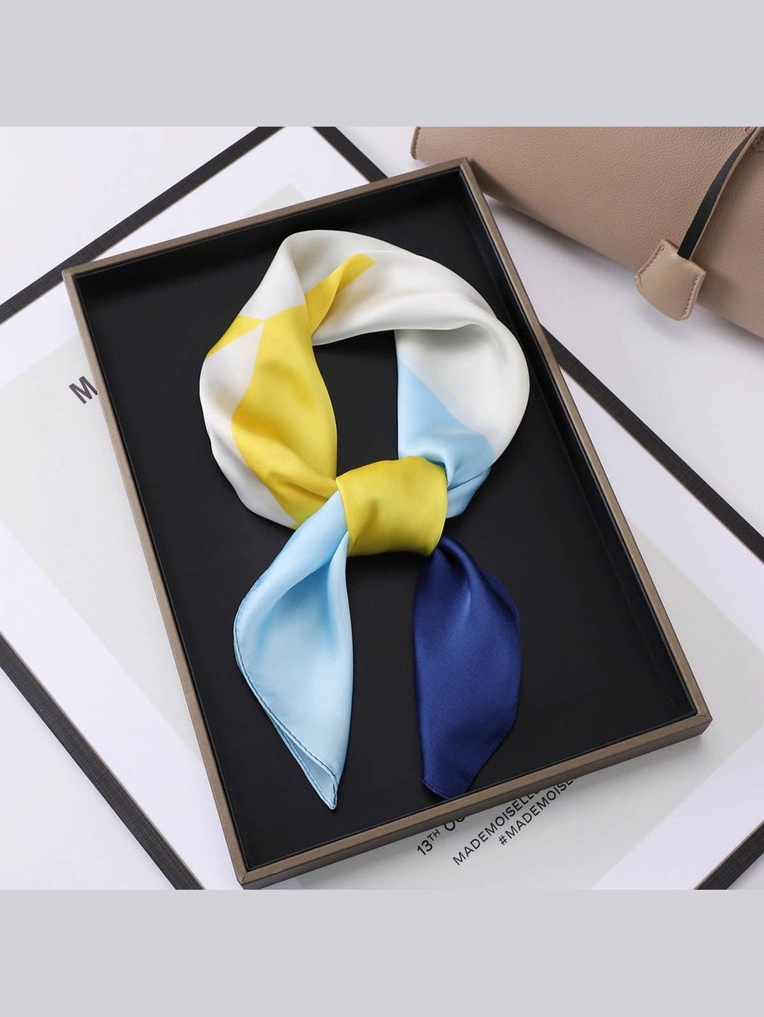Designer-Inspired Square Silk Scarf