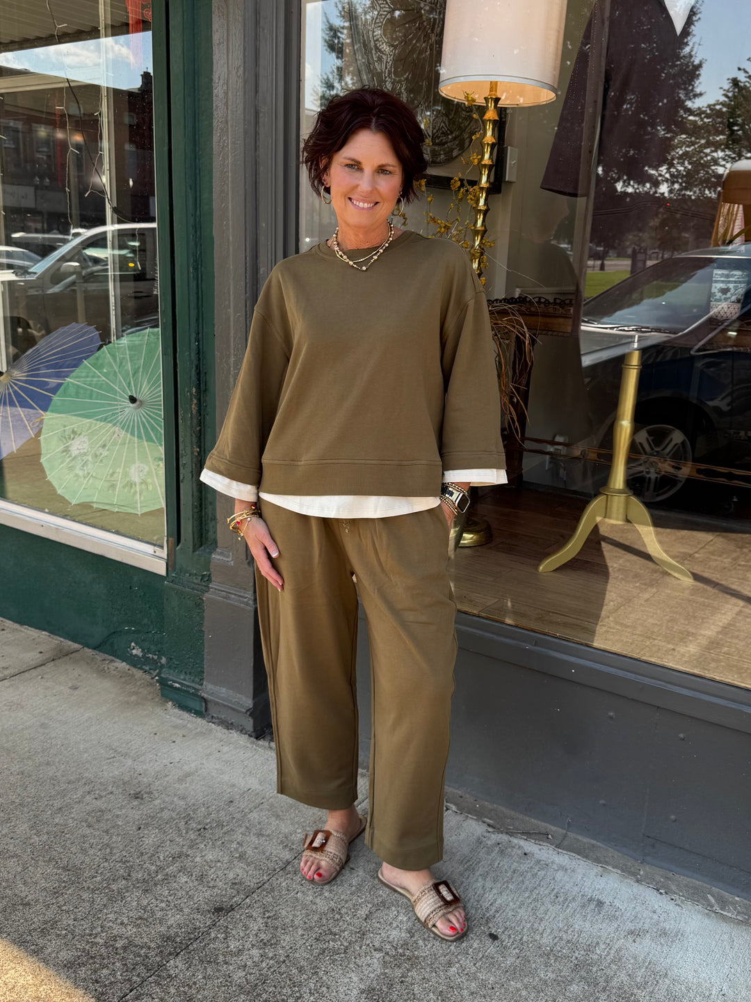 Olive and Ivory Set