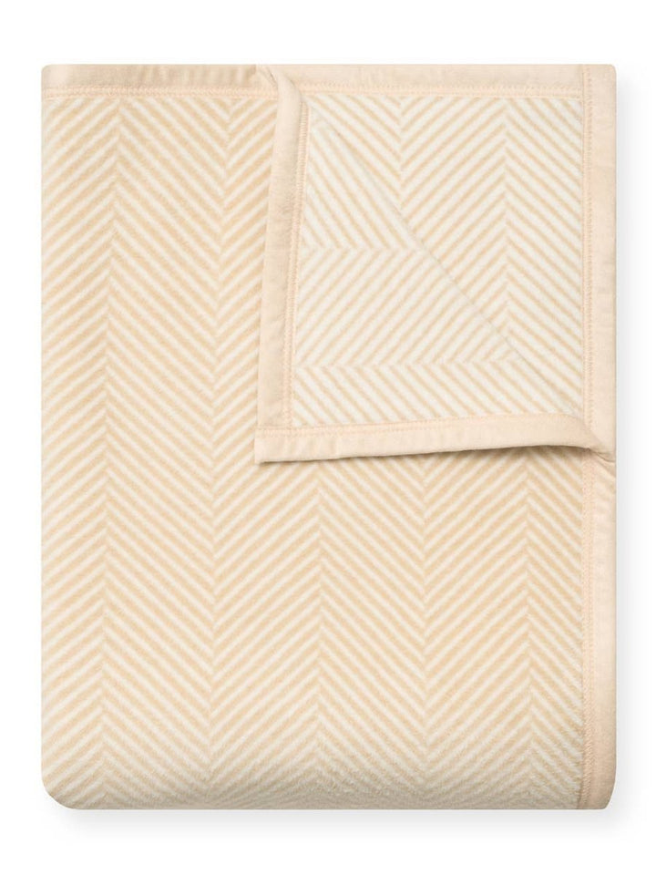 Harborview Herringbone Cream Blanket