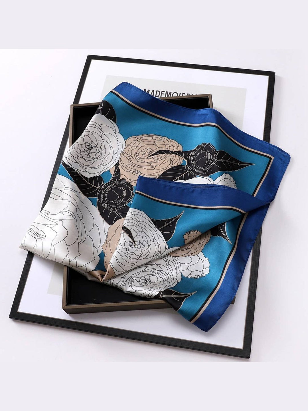 Designer-Inspired Square Silk Scarf