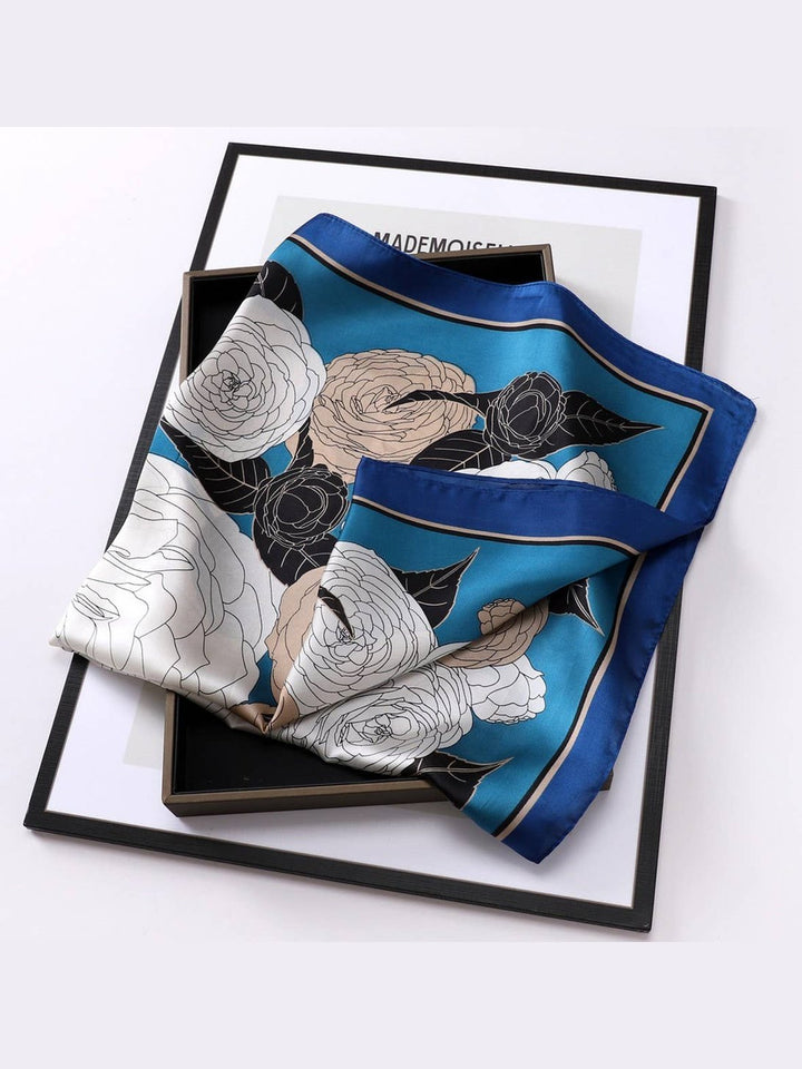 Designer-Inspired Square Silk Scarf