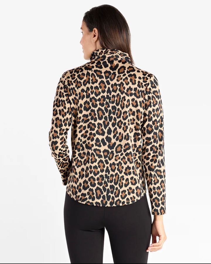 Teri Top Brushed Jude Cloth - Large Leopard Brown Camel