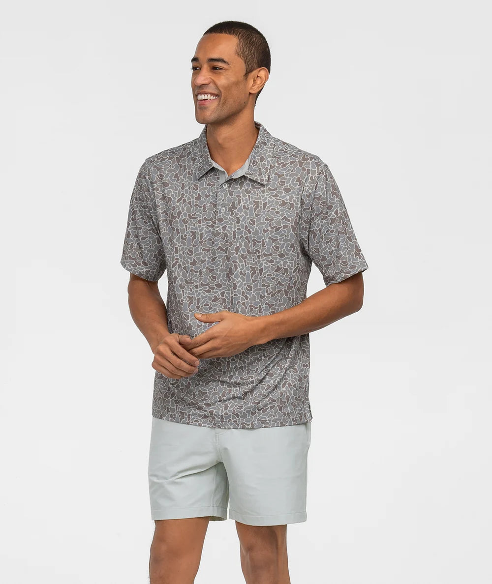 Hunters Hideaway Printed Polo - Ridgeline