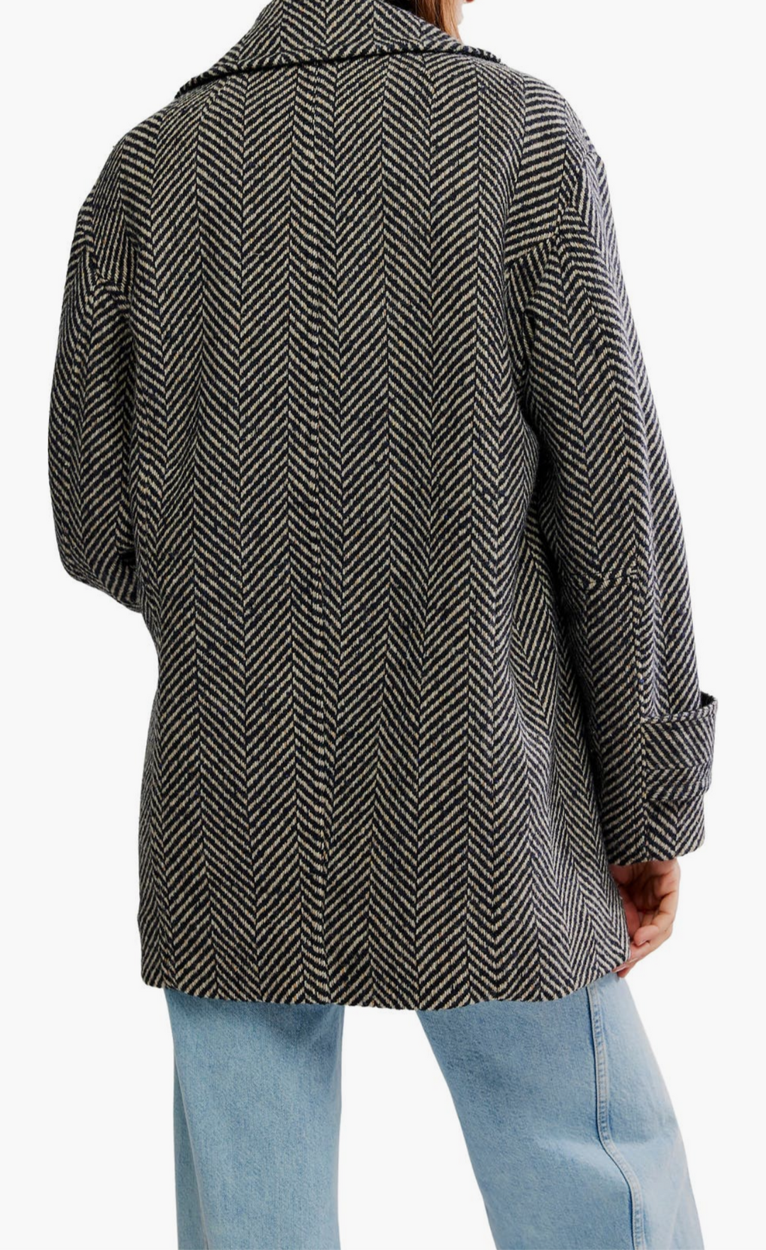Free People Ari Wool Peacoat - Black