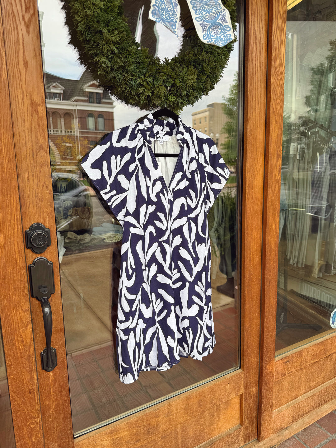 THML Navy Print Dress