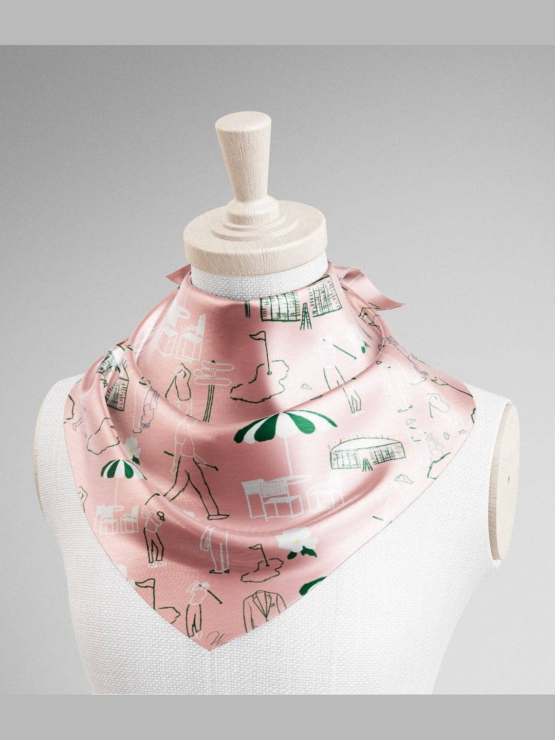 The Augusta Silk Scarf- Azalea Pink
