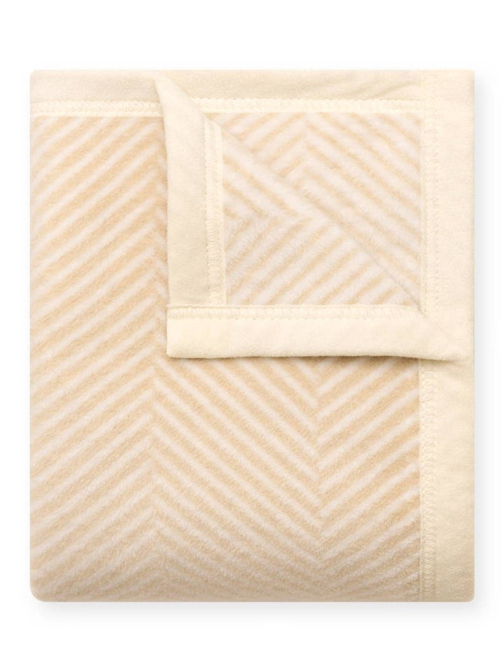 Harborview Herringbone Cream Blanket