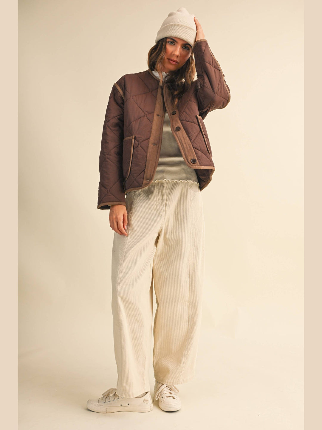 Chocolate Quilted Barn Jacket