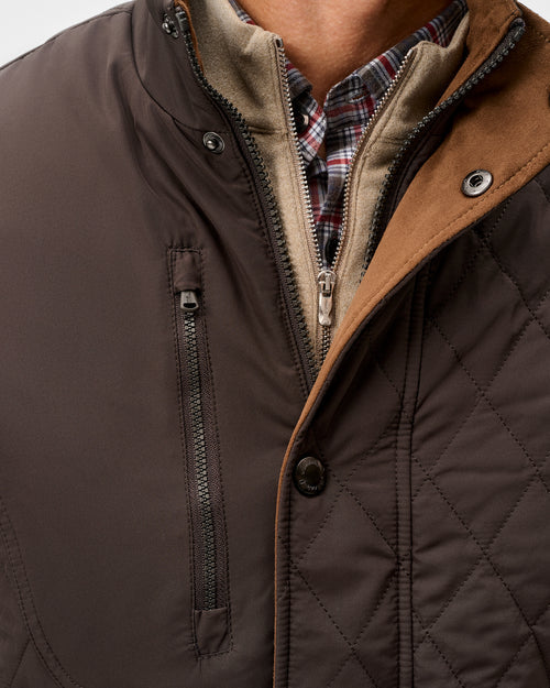Juno Quilted Snap Jacket - Cocoa