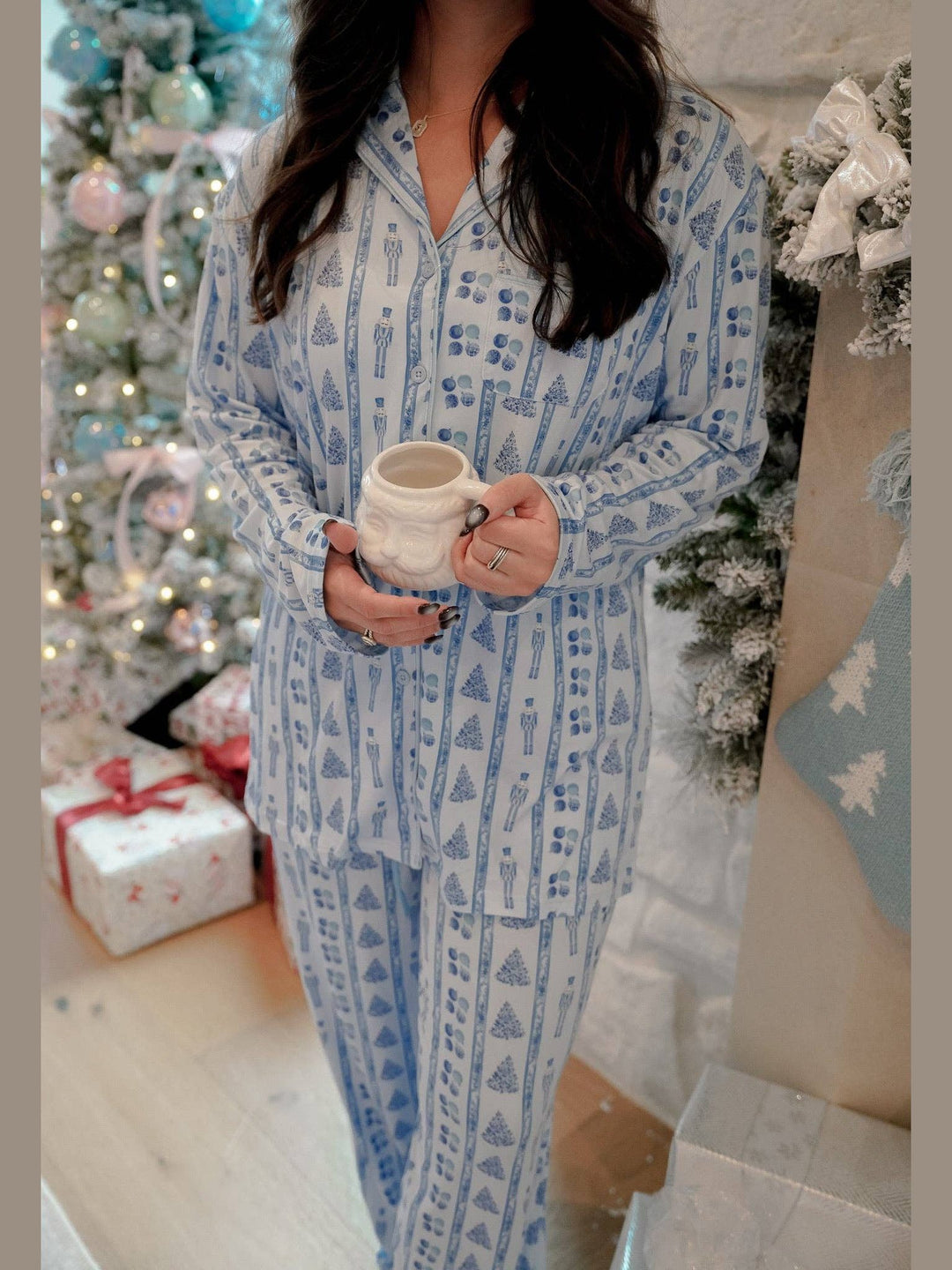 Blue Christmas - Long Pajama Set