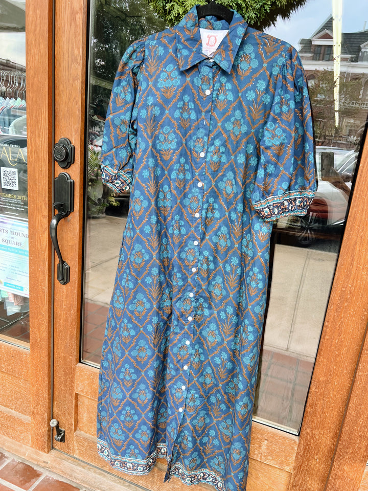 Victoria Dunn Eden Dress- Bluebell