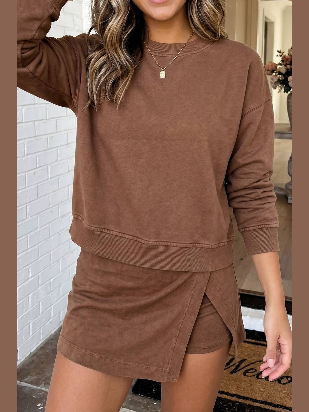 Coffee Run Skort Lounge Set