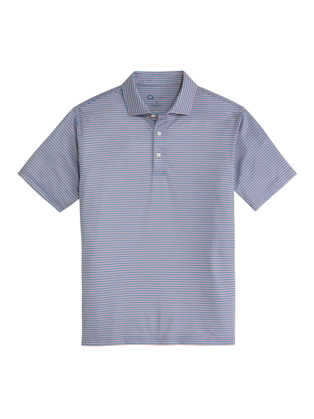 Trophy Stripe Performance Pique Polo - Captains Blue