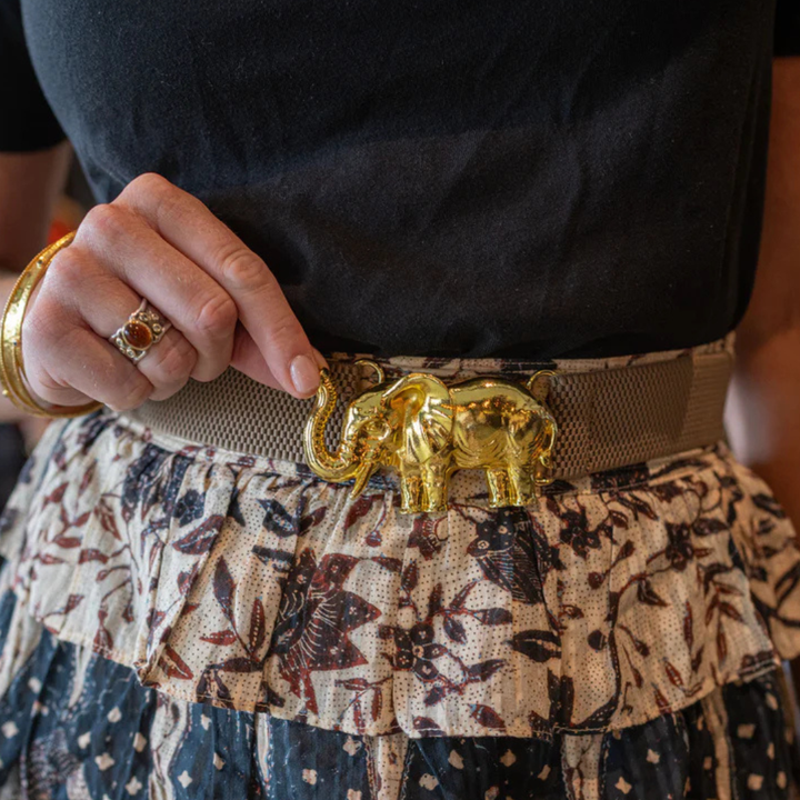 Garland Taupe Interchangeable Stretch Belt Band