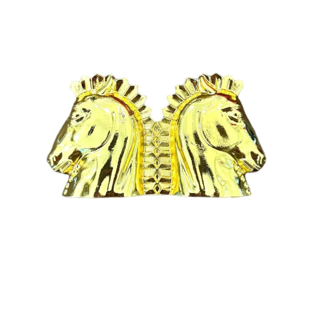Garland Gold Interchangeable Belt Buckle- Trojan Horse