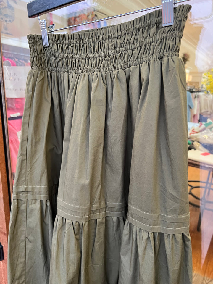 THML Midi Skirt - Olive