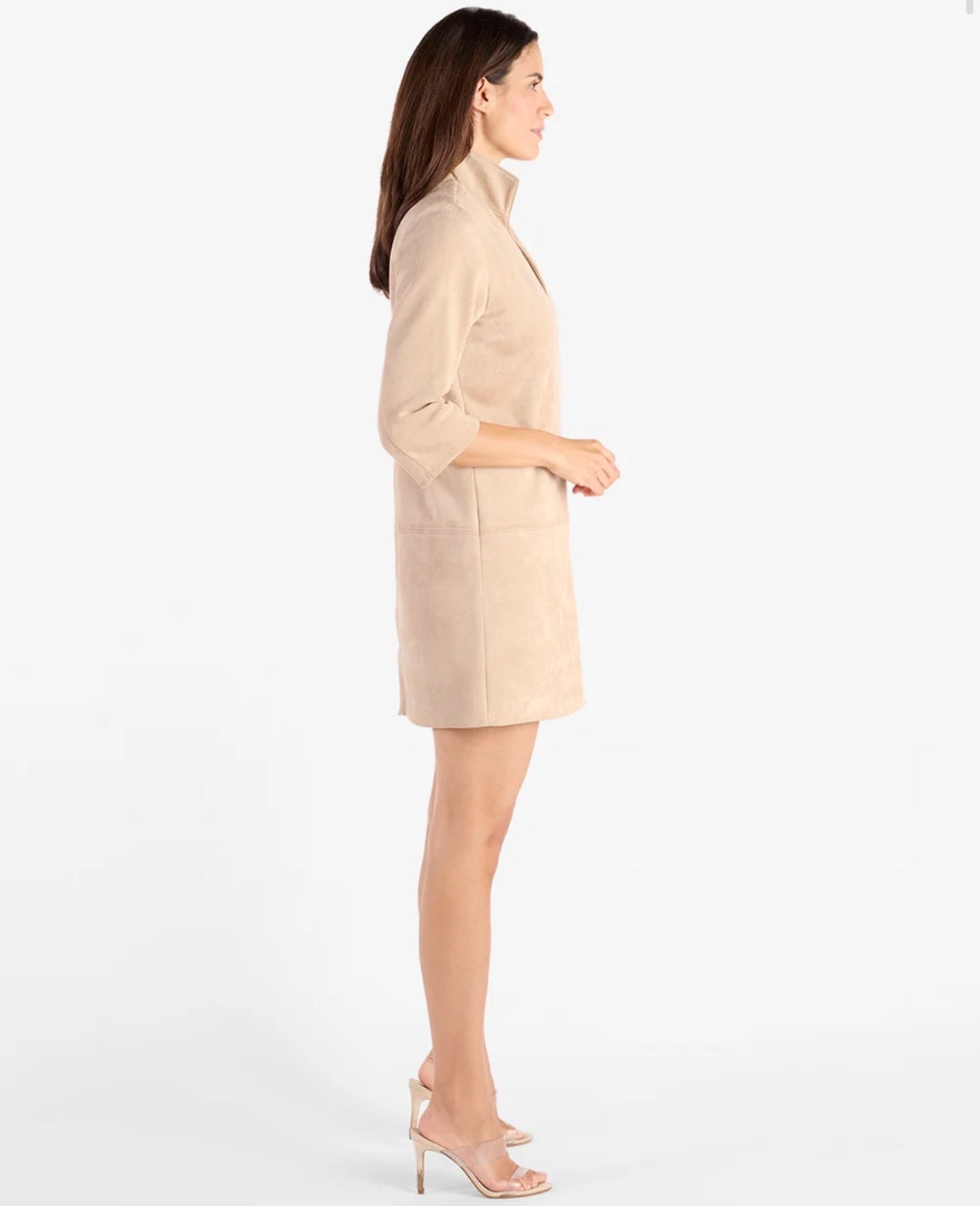 Jude Connally Callie Dress Faux Suede - Camel