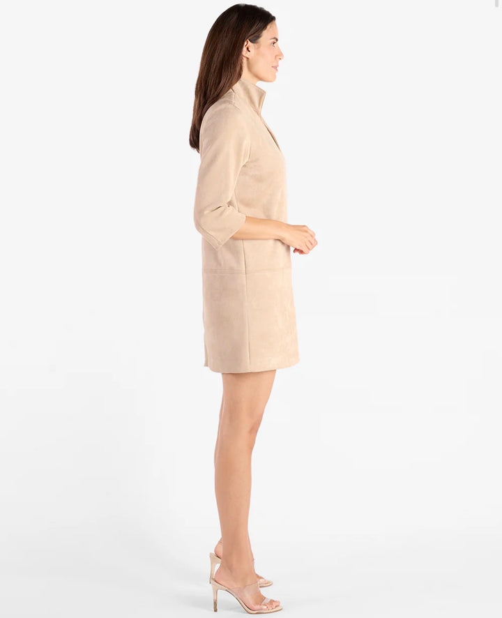 Jude Connally Callie Dress Faux Suede - Camel