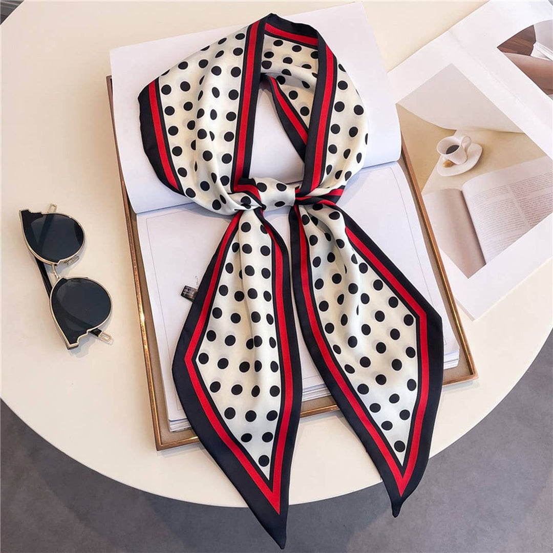 Old Money Narrow Silk Scarf
