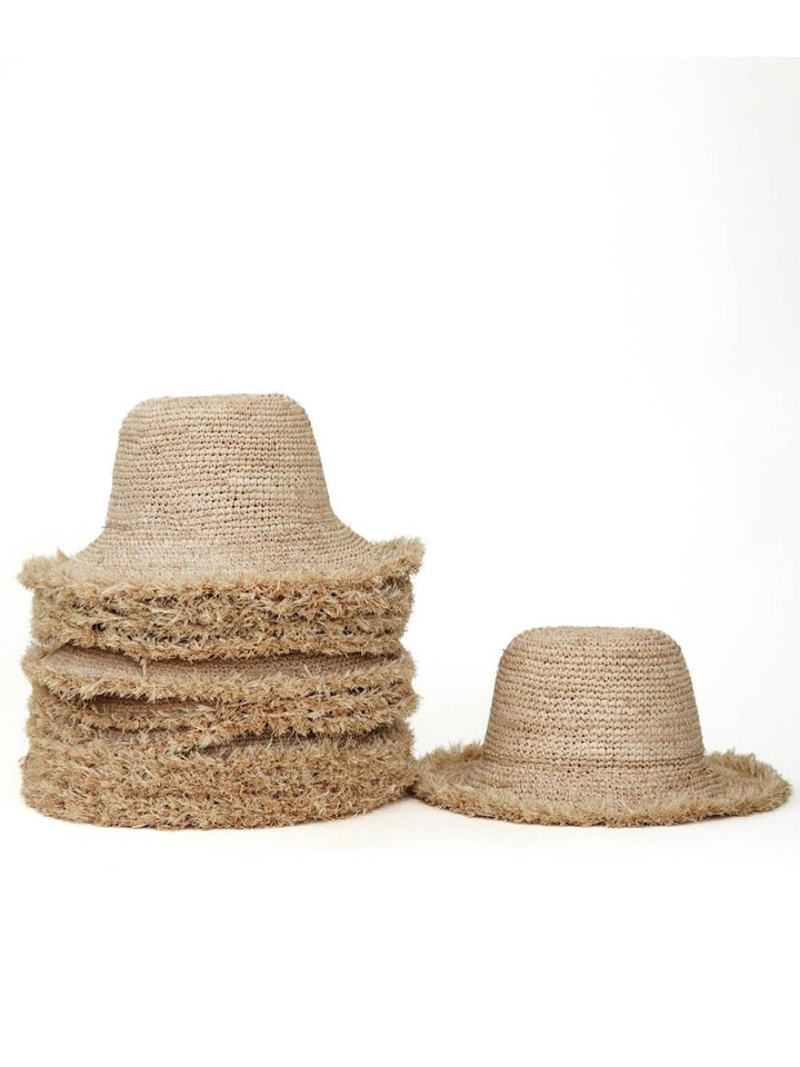August- Raffia Bucket Hat