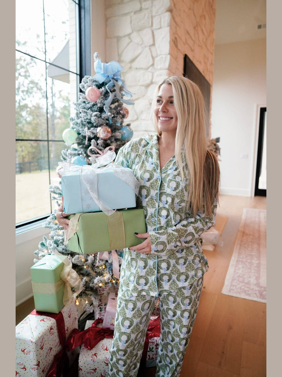 Deck the Halls - Long Pajama Set