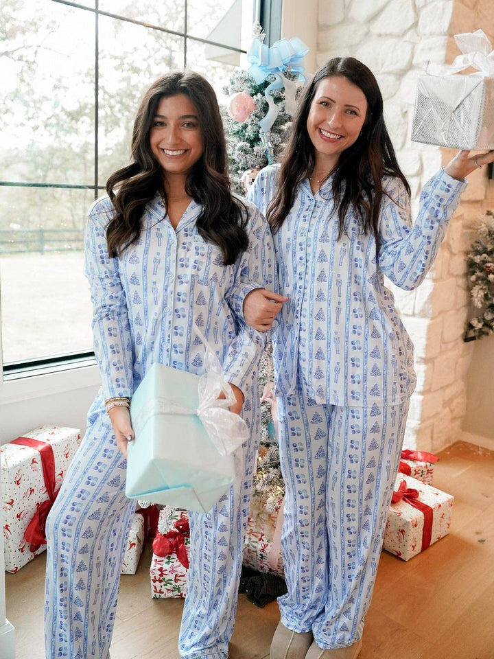 Blue Christmas - Long Pajama Set