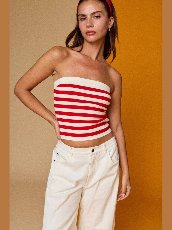 Striped Tube Top