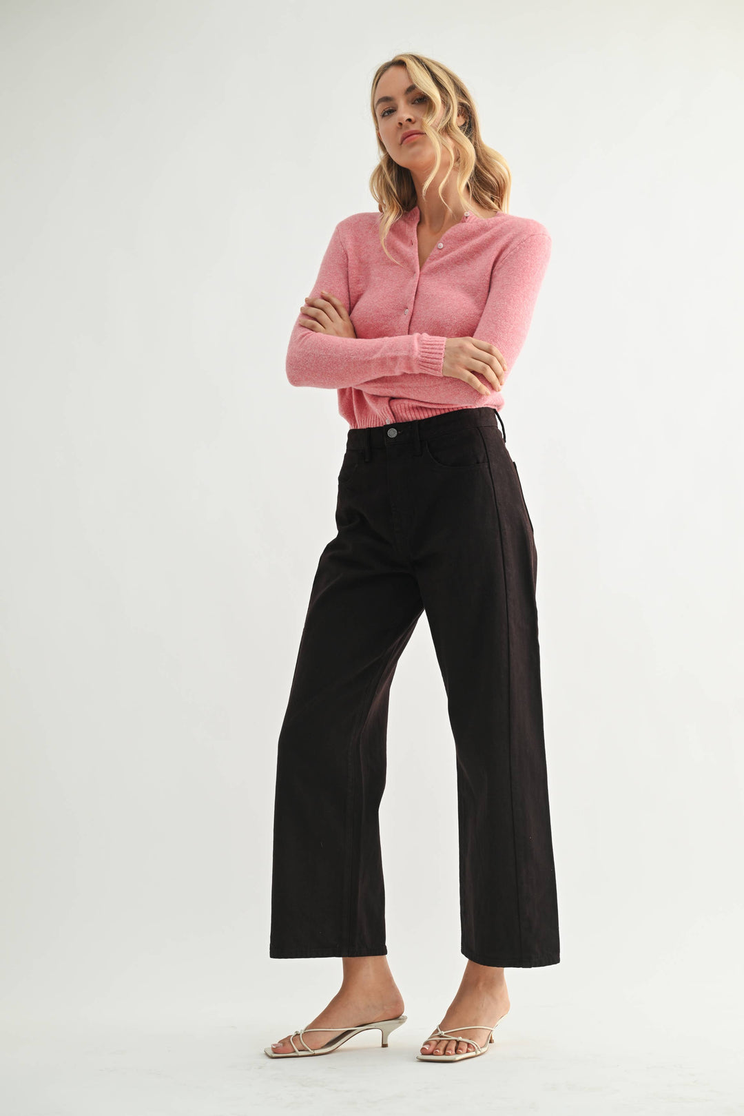 Just Black Denim Barrel Jean- Espresso
