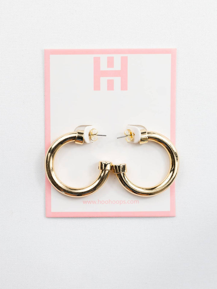 Gold Lightweight Hypo-Allergenic Hoop Earrings