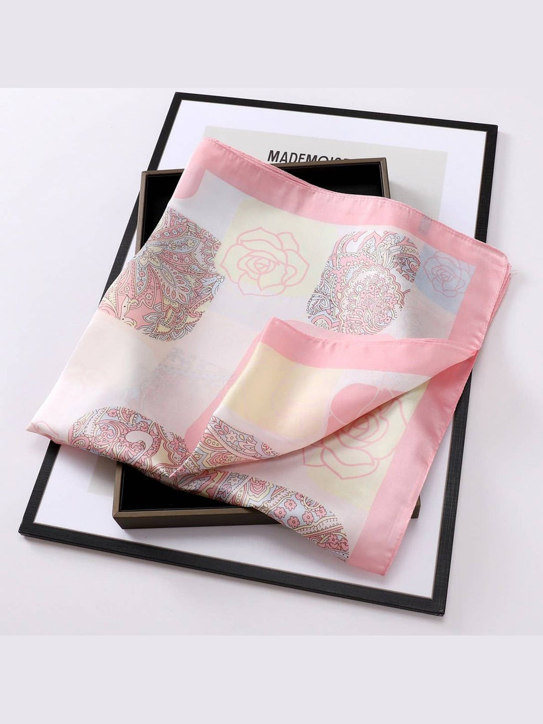 Designer-Inspired Square Silk Scarf