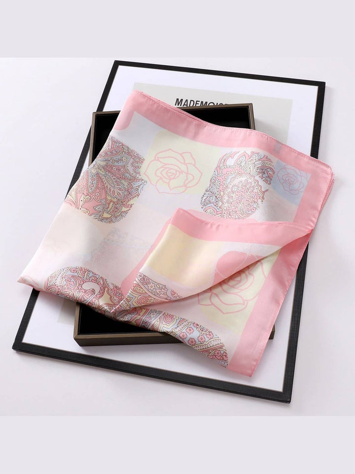 Designer-Inspired Square Silk Scarf