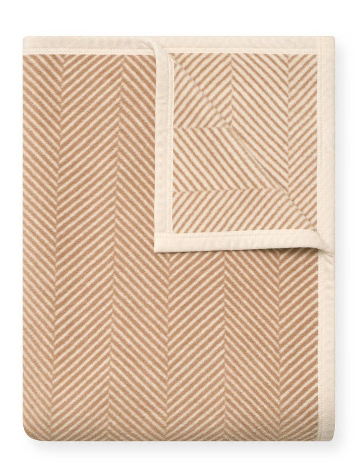 Harborview Herringbone Tan Blanket