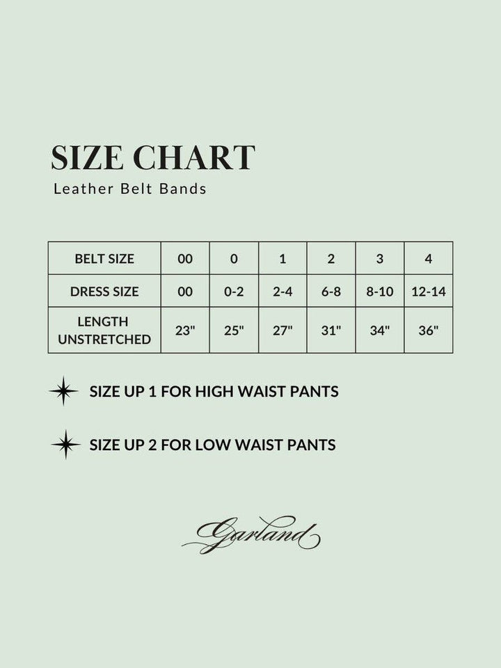 Garland Red Leather Belt Band