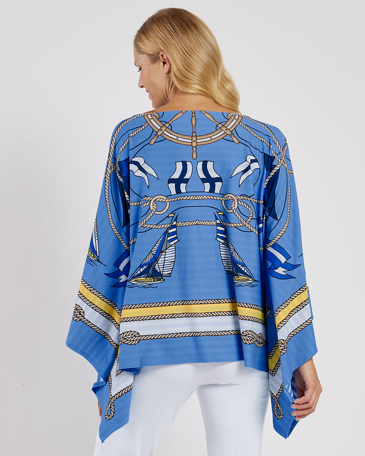 Jude Connally Bijou Top- Deep Azure Regatta