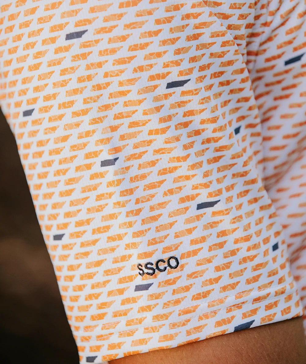 Kickoff Camo MotionTech Polo SS - Orange Out Camo