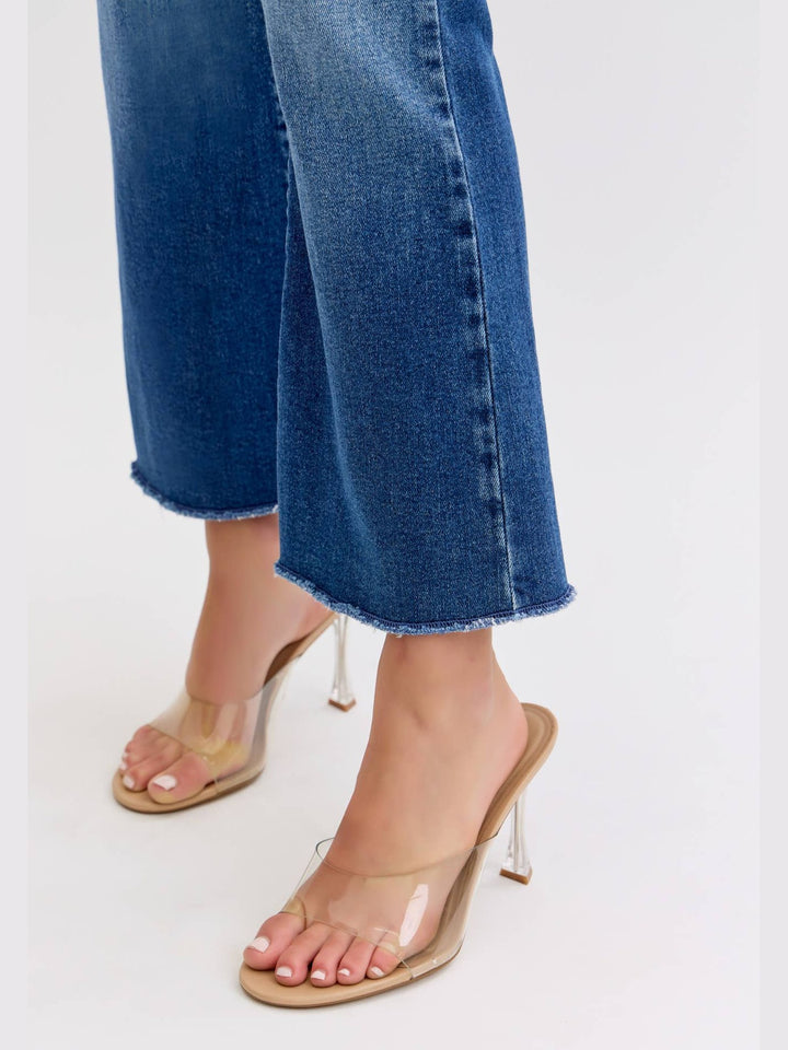 Cello Jeans- High Rise Crop Flare