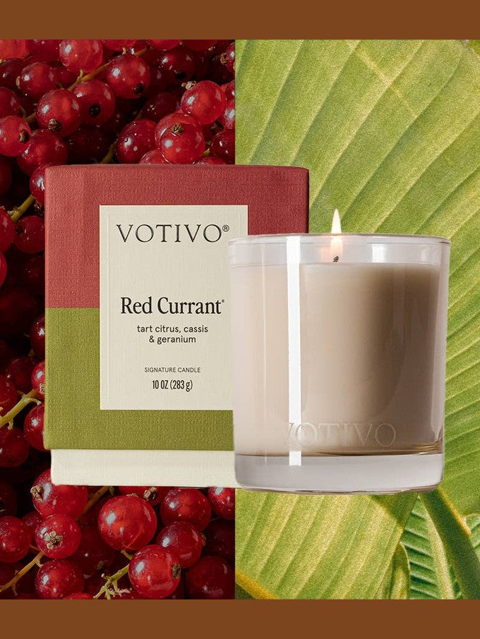 Votivo Red Currant- 10oz Signature Candle