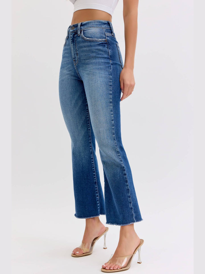 Cello Jeans- High Rise Crop Flare