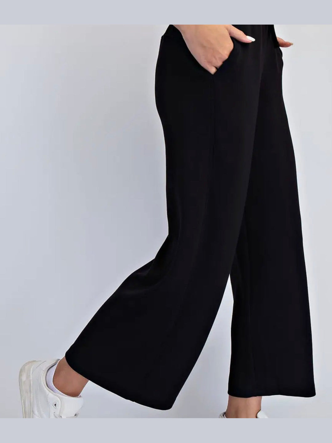 Modal Quarter-Zip Jacket & Wide Leg Pants Set- 3 Colors